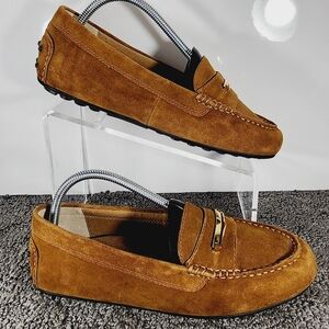 Vionic Honor Ashby Womens Driving Moc Loafers US 9 Khaki Suede